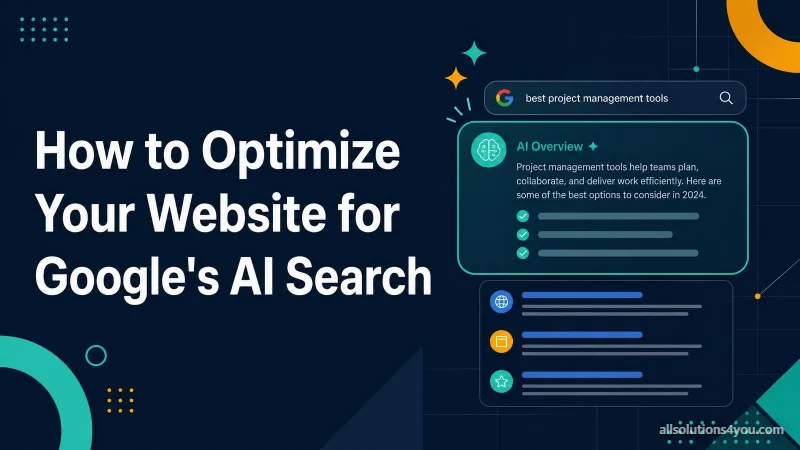 A Google search box with an AI Overview panel summarising an answer above ordinary blue-link results.
