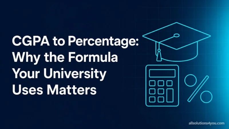 A graduation cap above a calculator and a large percentage symbol.